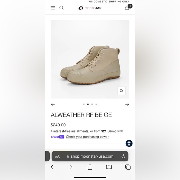 MOONSTAR Japanese hi-top rain sneaker - Picture 10 of 10